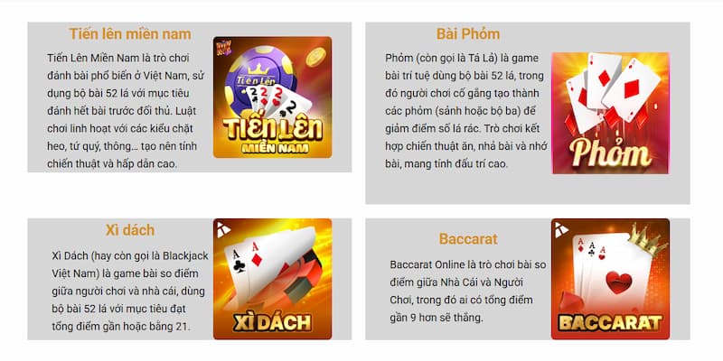 Các tựa game bài Vua99 hot nhất không thể bỏ lỡ